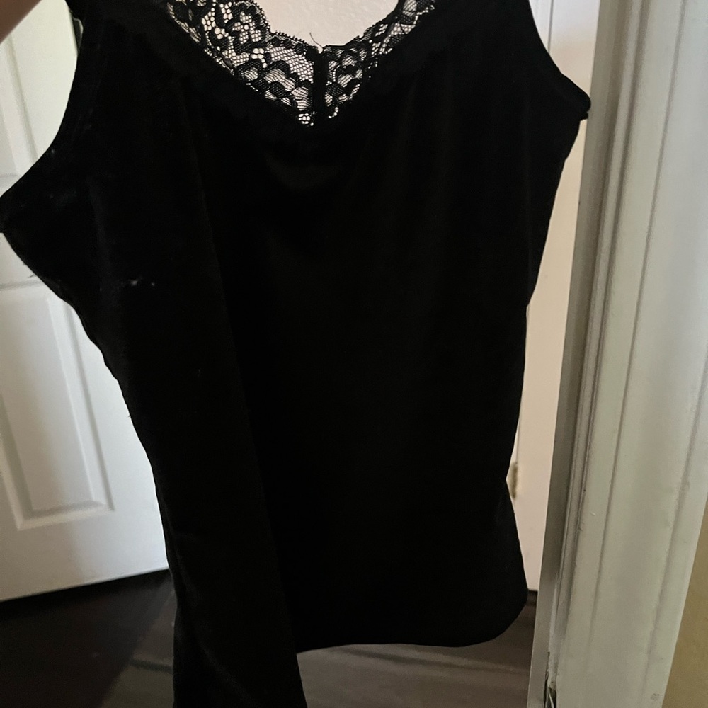 Black lace cami